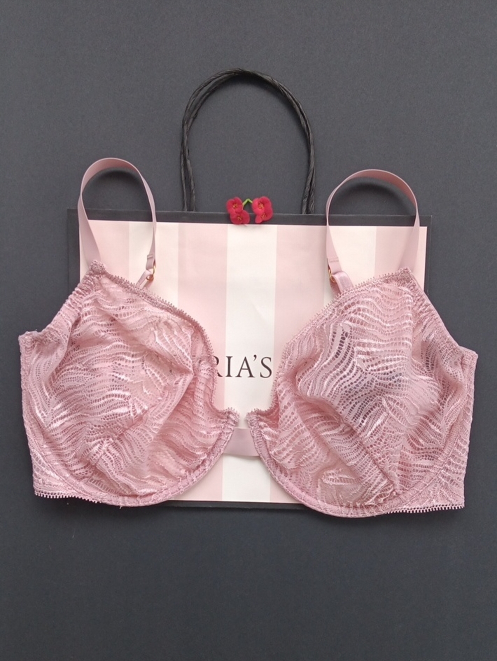 Victoria's Secret Blush Pink Unlined Demi/demi Non Double Size36DDD